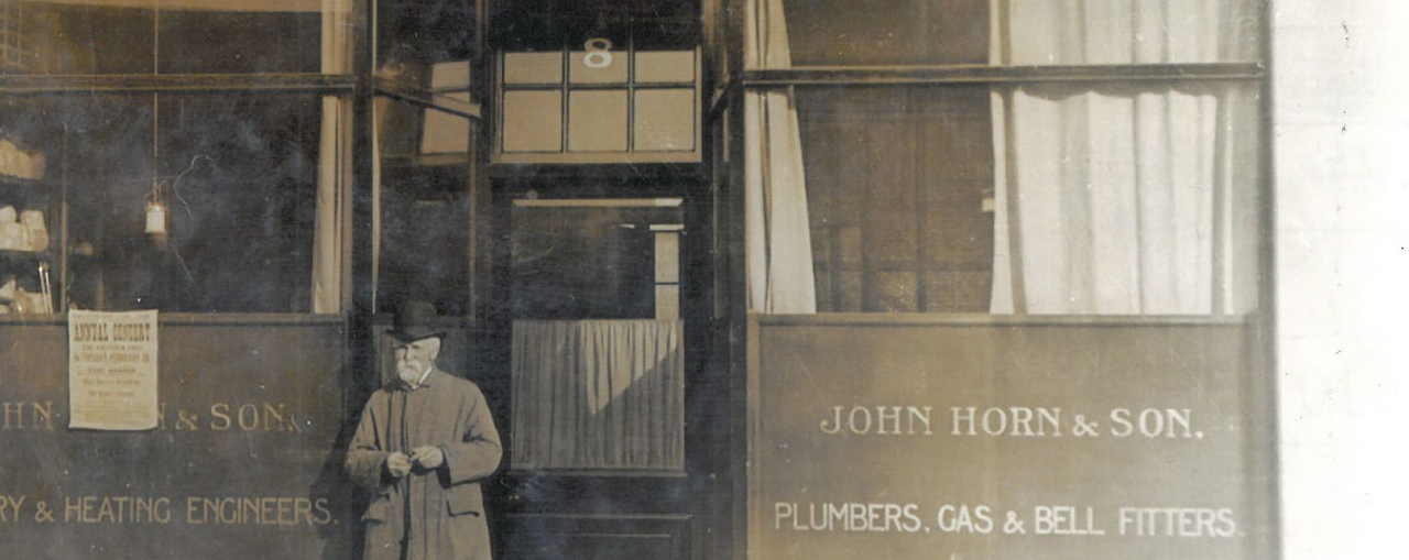 The original John Horn and Son storefront, established 1872