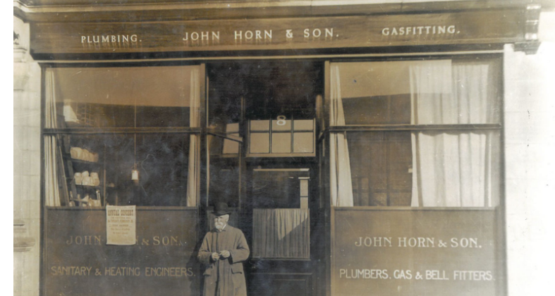 The original John Horn and Son storefront